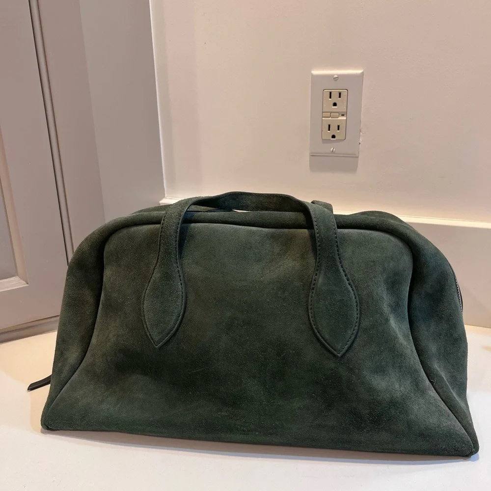 CELINE GREEN SUEDE BAG - Picture 4 of 16